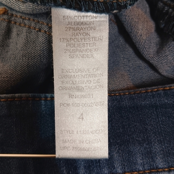 WIT & WISDOM Stretch Skinny Low Rise Jeans Medium Wash Size 4 - Picture 6 of 7